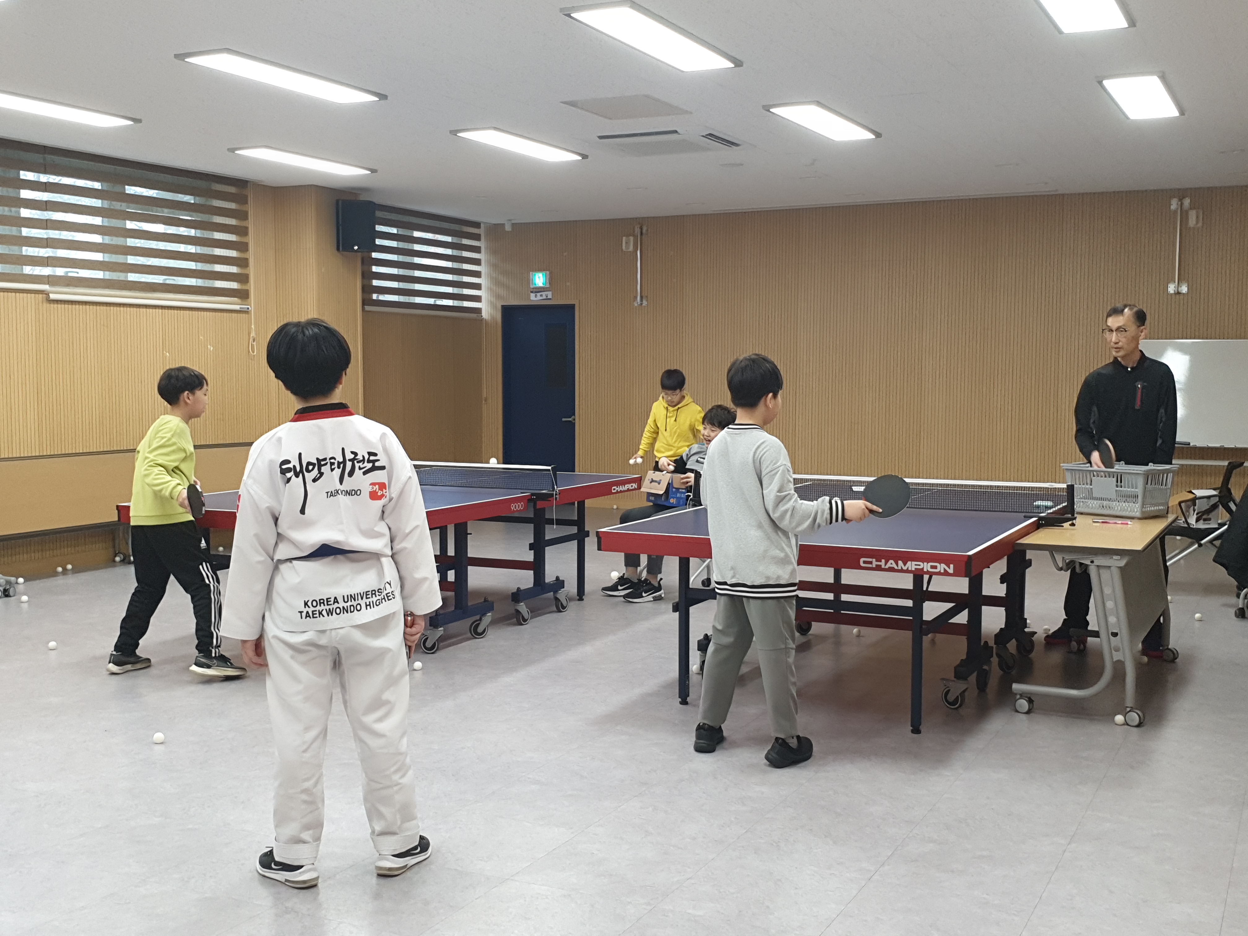 청소년수련관 별관 탁구교실(2024.2.13~2.29)